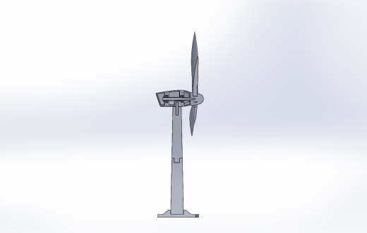垂直轴风力发电机–SolidWorks设计缩略图